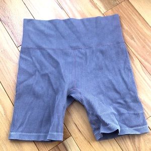 Purple athletic shorts